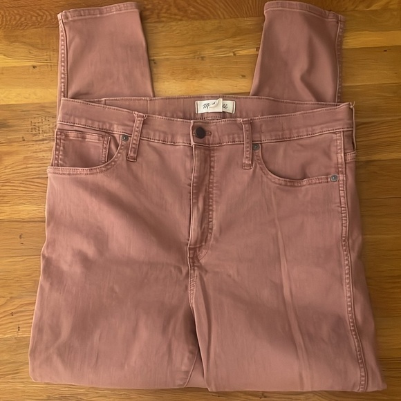 Madewell 10" High-Rise Skinny Jeans Garment-Dyed TENCEL Denim Edition Clay 32 - Picture 12 of 12